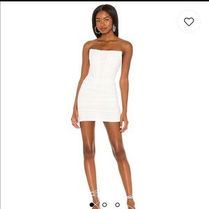 White Revolve Corset Dress NWT